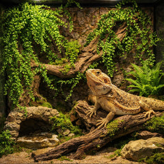 HERCOCCI plantas decorativas para hábitats de reptiles con aspecto vibrante