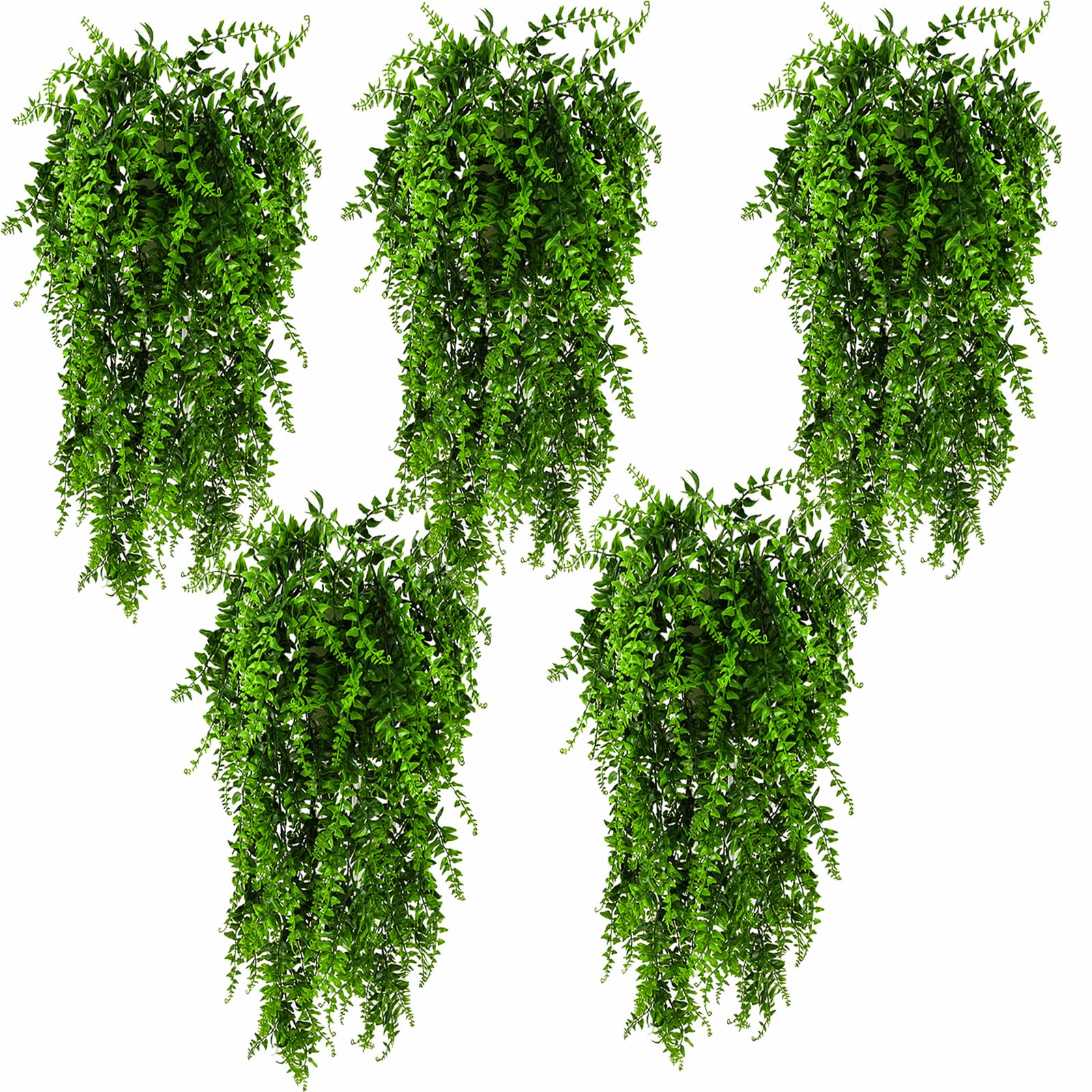 HERCOCCI Plantas terrario colgantes hojas artificiales: refugio seguro y colorido.