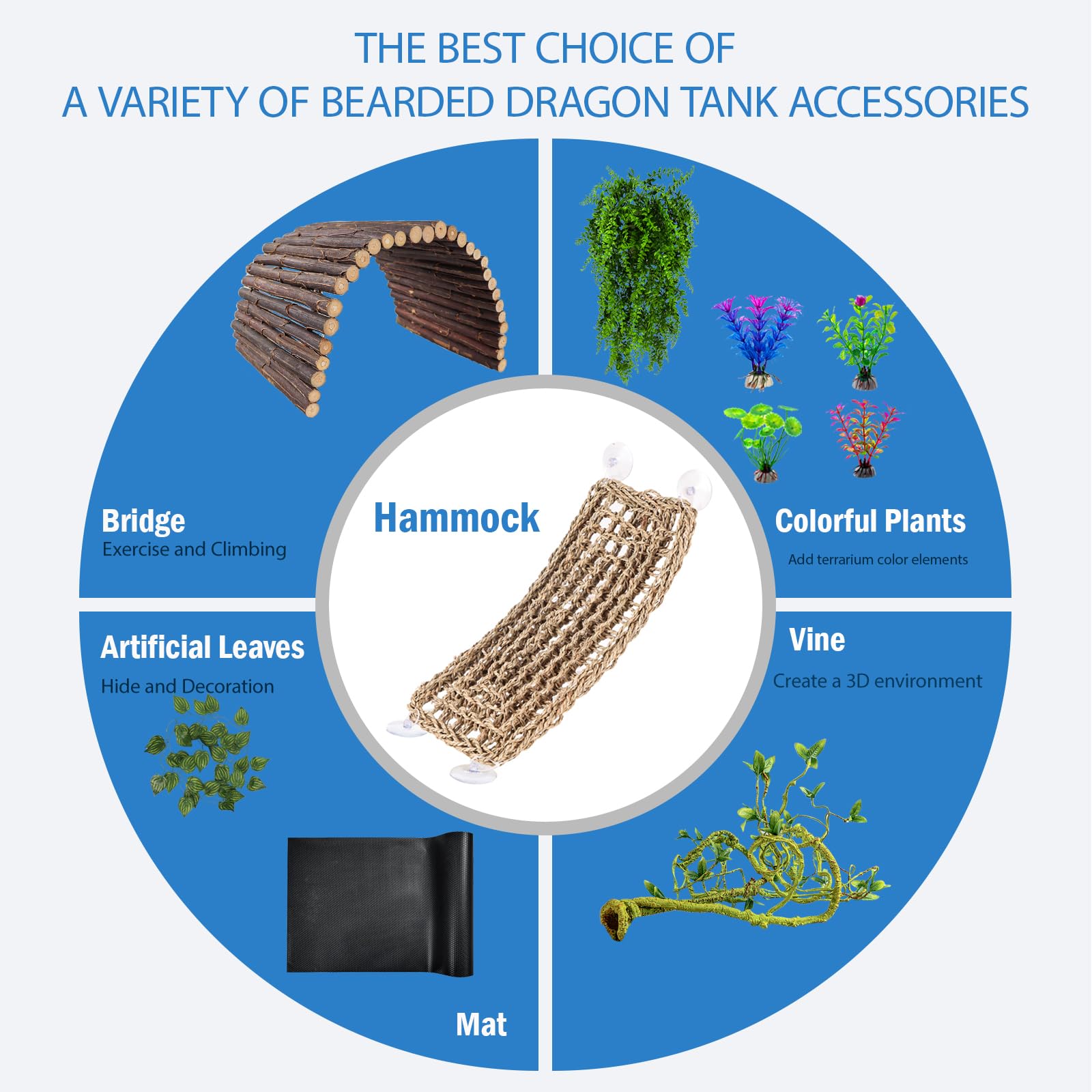 HERCOCCI tapete reptil seagrass, superficie suave y duradera