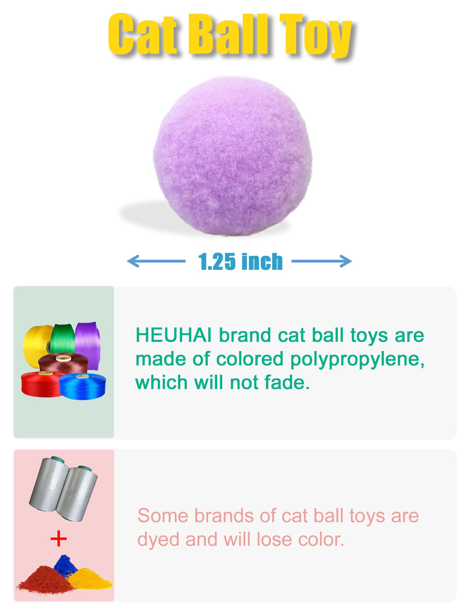 HEUHAI bolas para gatos rojas: estímulo para la actividad diaria.