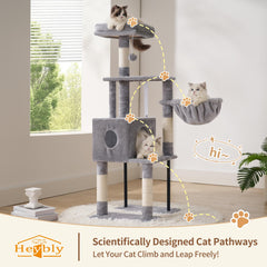 Heybly Arbol para Gatos: plataforma intermedia para subir y vigilar.