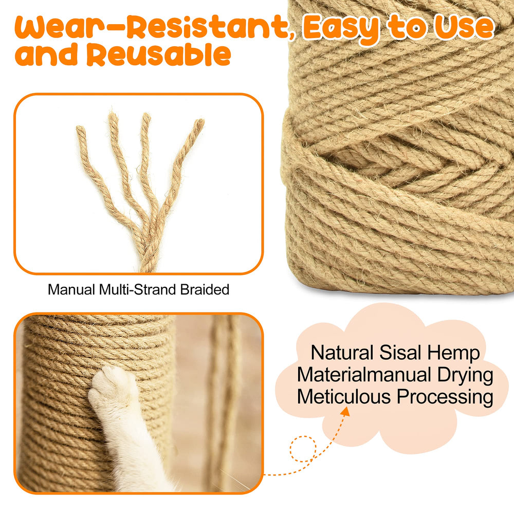 HezzLuv proyecto DIY con cuerda sisal para nuevos rascadores.