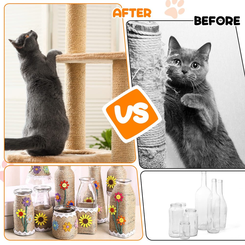 HezzLuv uso versátil, envolver macetas y muebles con sisal.