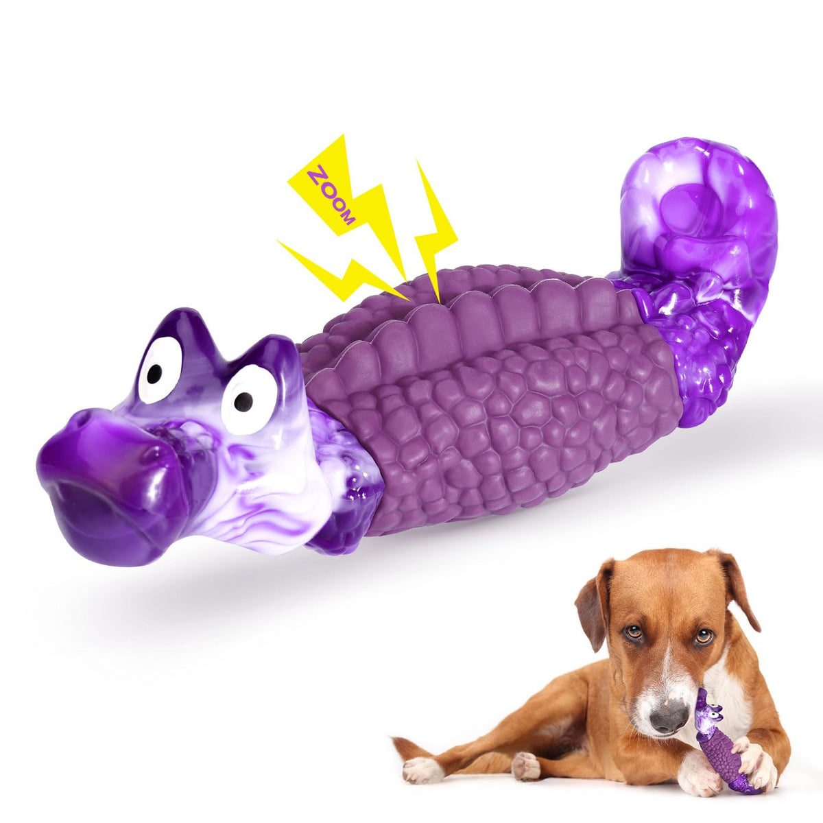 HGB Juguete mordedor indestructible cocodrilo para perros grandes mantiene al perro ocupado