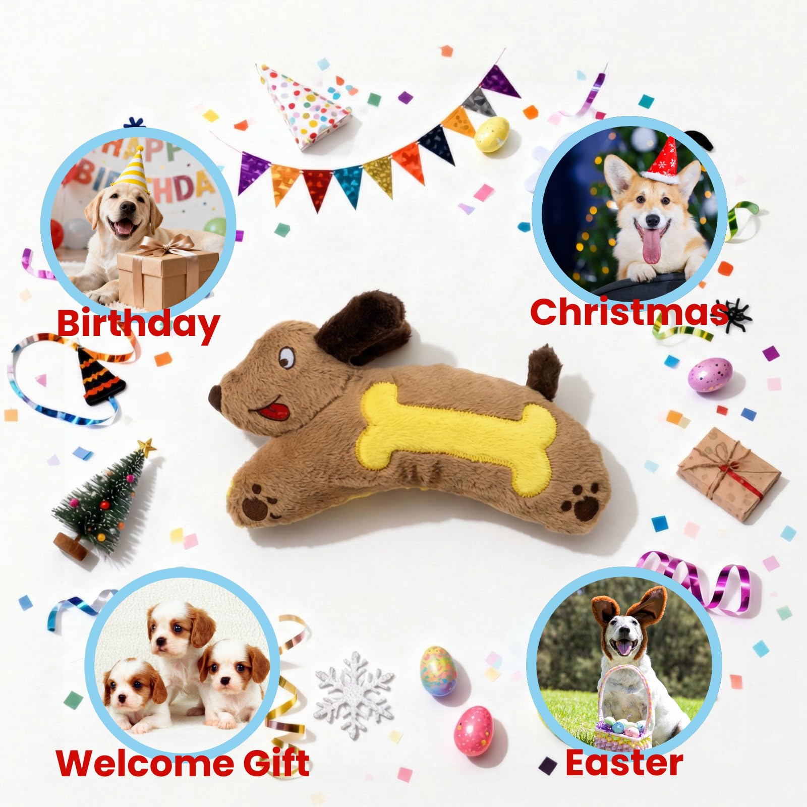 Juguete HGB para perros grandes, regalo ideal para cachorros.