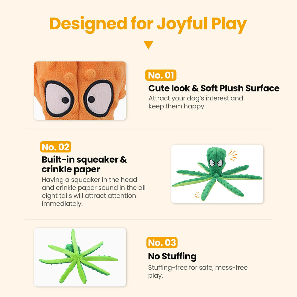 Pulpo HGB para juego diario, fácil de lavar a máquina.