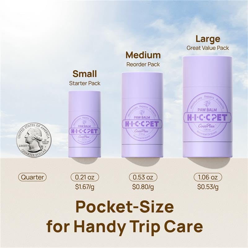 Bálsamo HICC PET tamaños portátiles: ideal para viajes