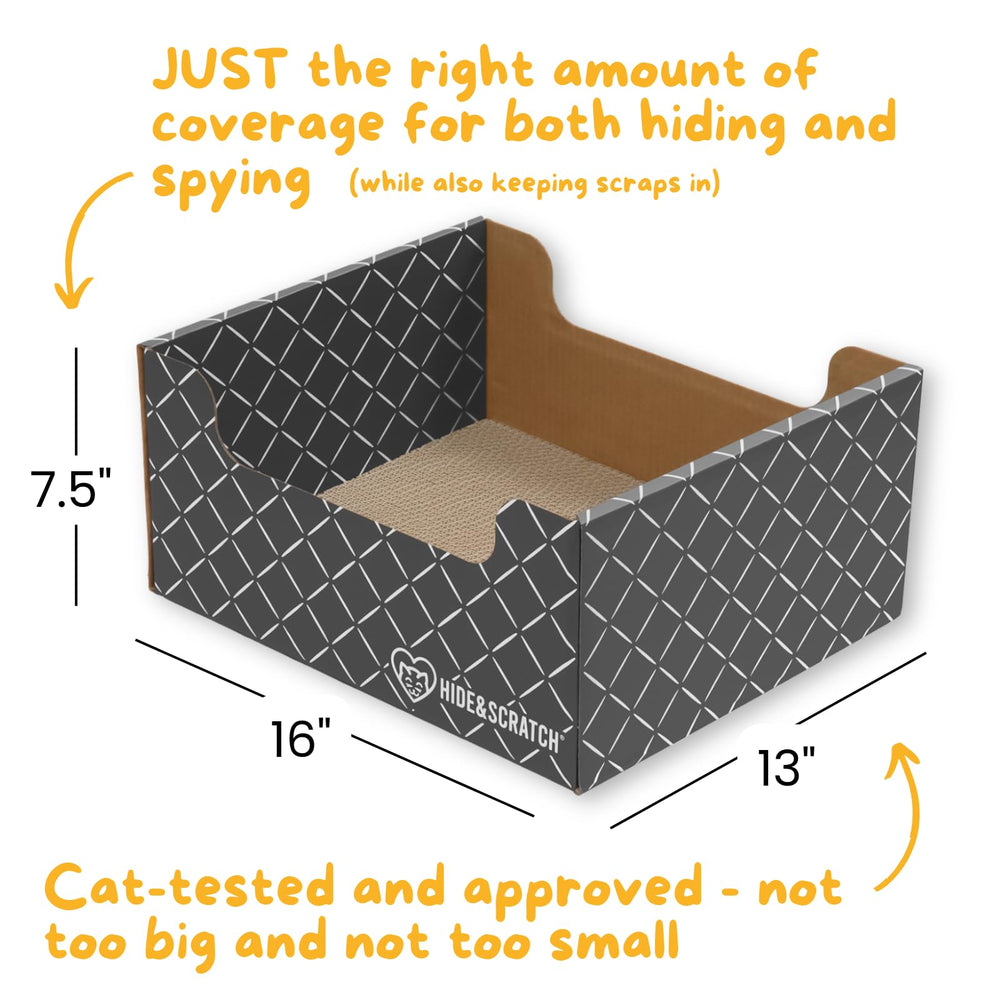 Hide & Scratch diseño-ergonomico-para-gatos montaje sencillo sin herramientas.