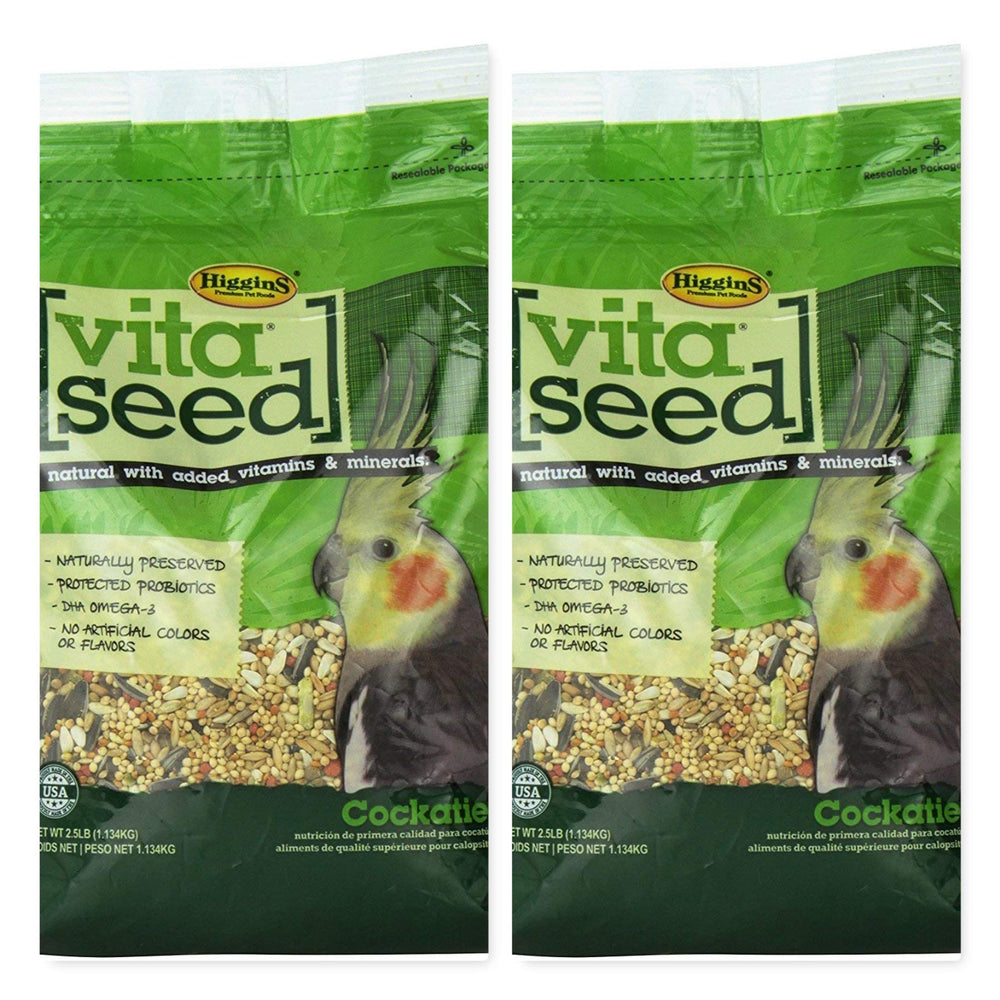 Higgins Vita Seed Natural Blend para cotorra con probióticos digestivos