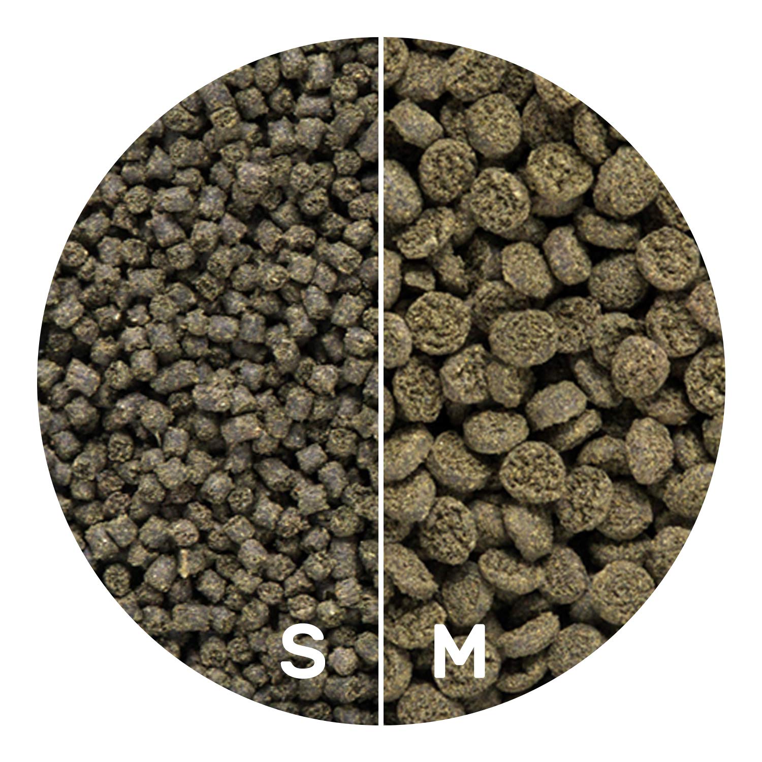 Pellets se deshacen en agua para una alimentación rápida.