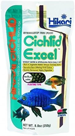 Ingredientes clave; spirulina en pellets flotantes Hikari