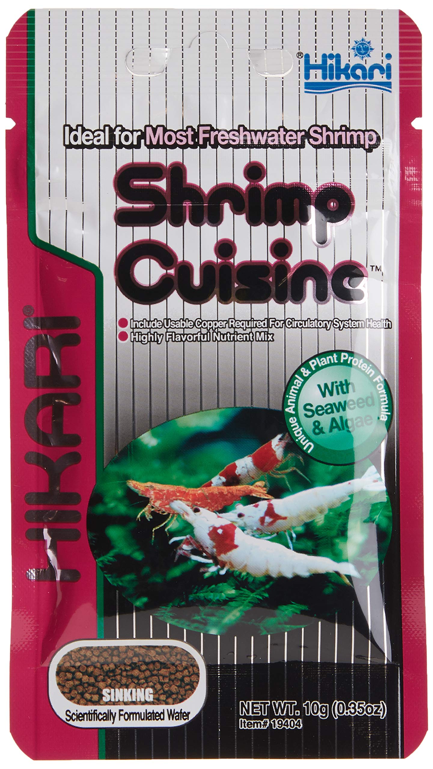 Hikari alimento compacto para camarones de agua dulce, dieta completa para cuidado diario.