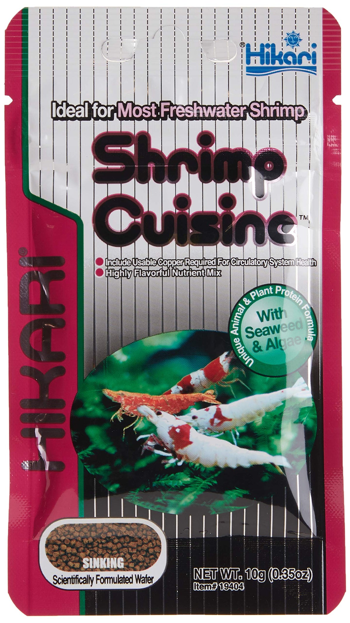 Hikari alimento compacto para camarones de agua dulce, dieta completa para cuidado diario.