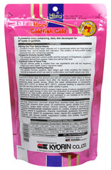Pellets pequeños de Hikari Gold para pez dorado, fácil de comer en acuario doméstico.