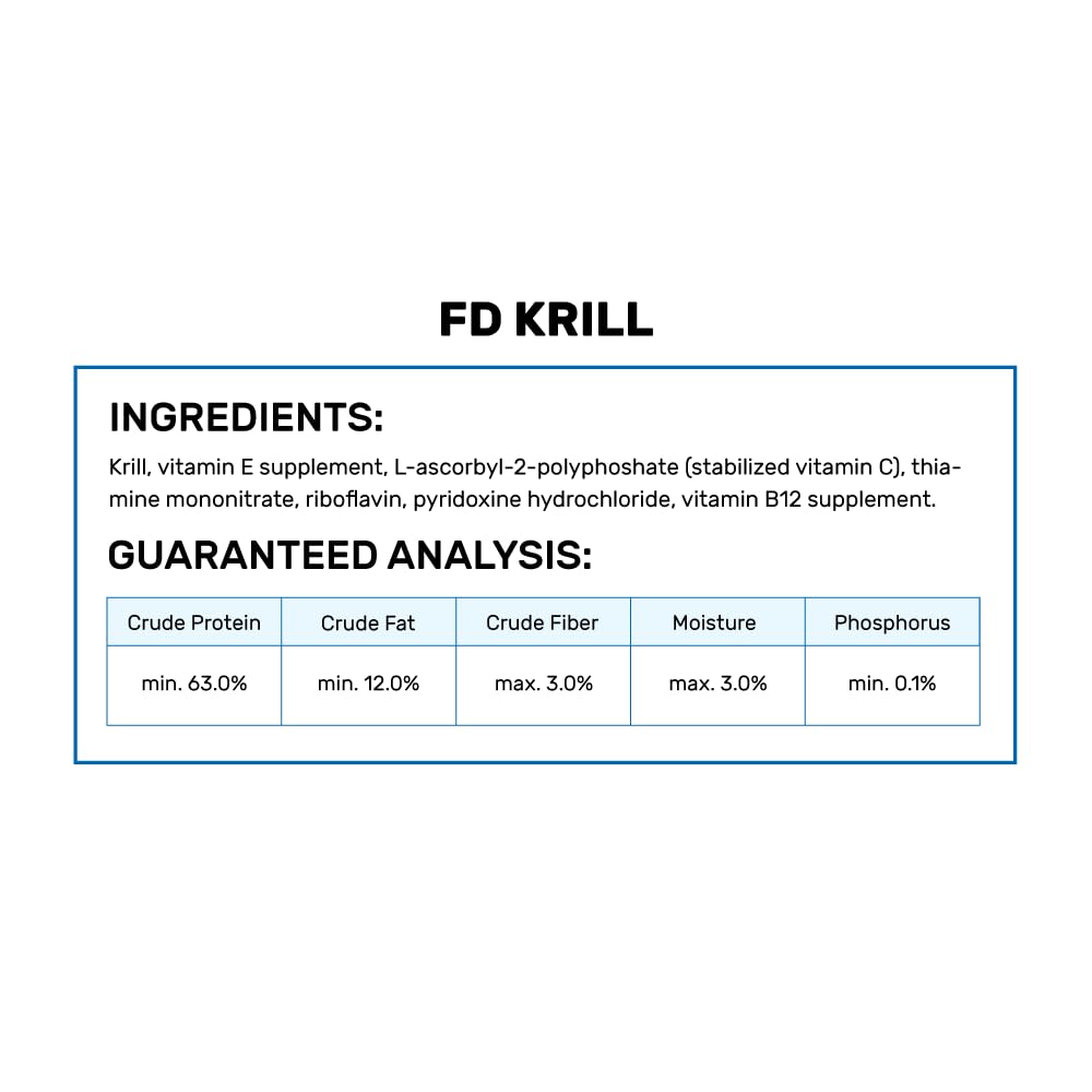 Hikari krill liofilizado, gránulos visibles para una alimentación diaria.