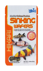 Pastilla hundida Hikari para peces tropicales, nutrición práctica para el acuario.