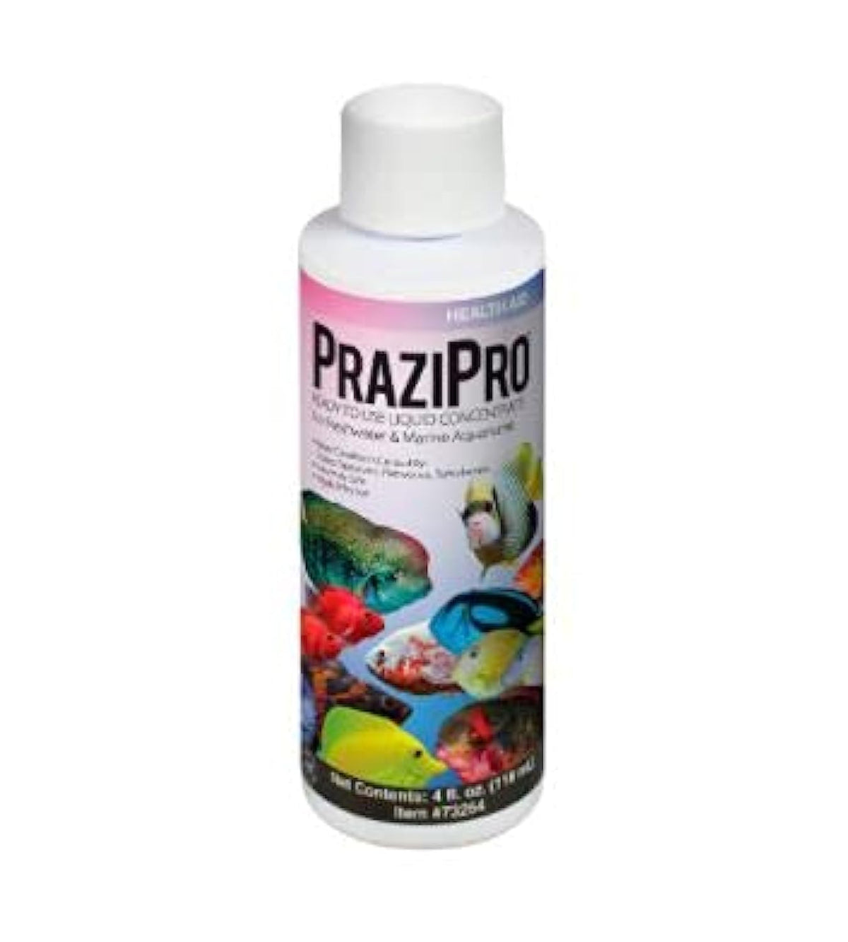 Frasco de 1 onza de Hikari Prazipro para tratamiento seguro de parásitos en acuarios