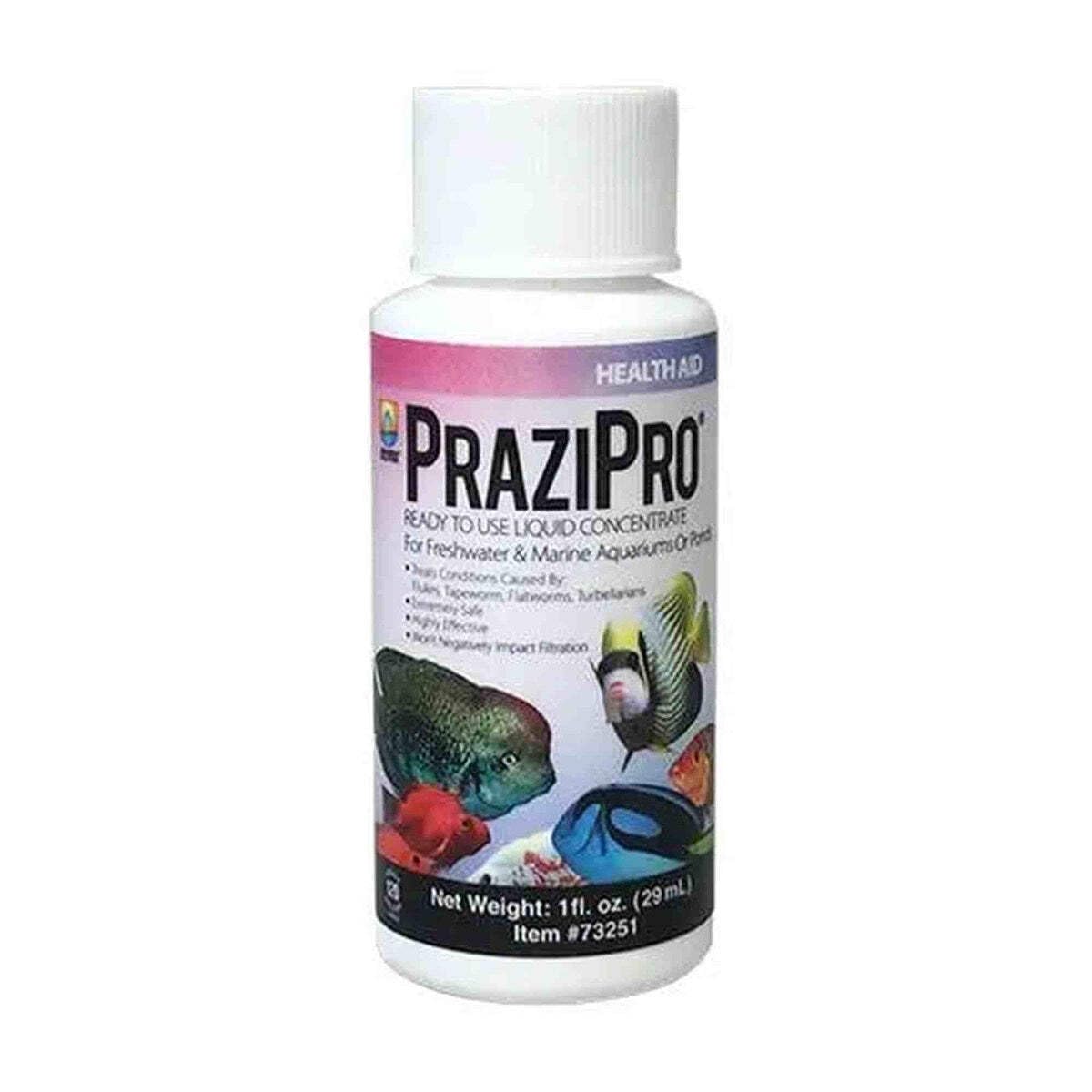 Hikari Prazipro en bote de 1 oz para acuario, manejo de parásitos.