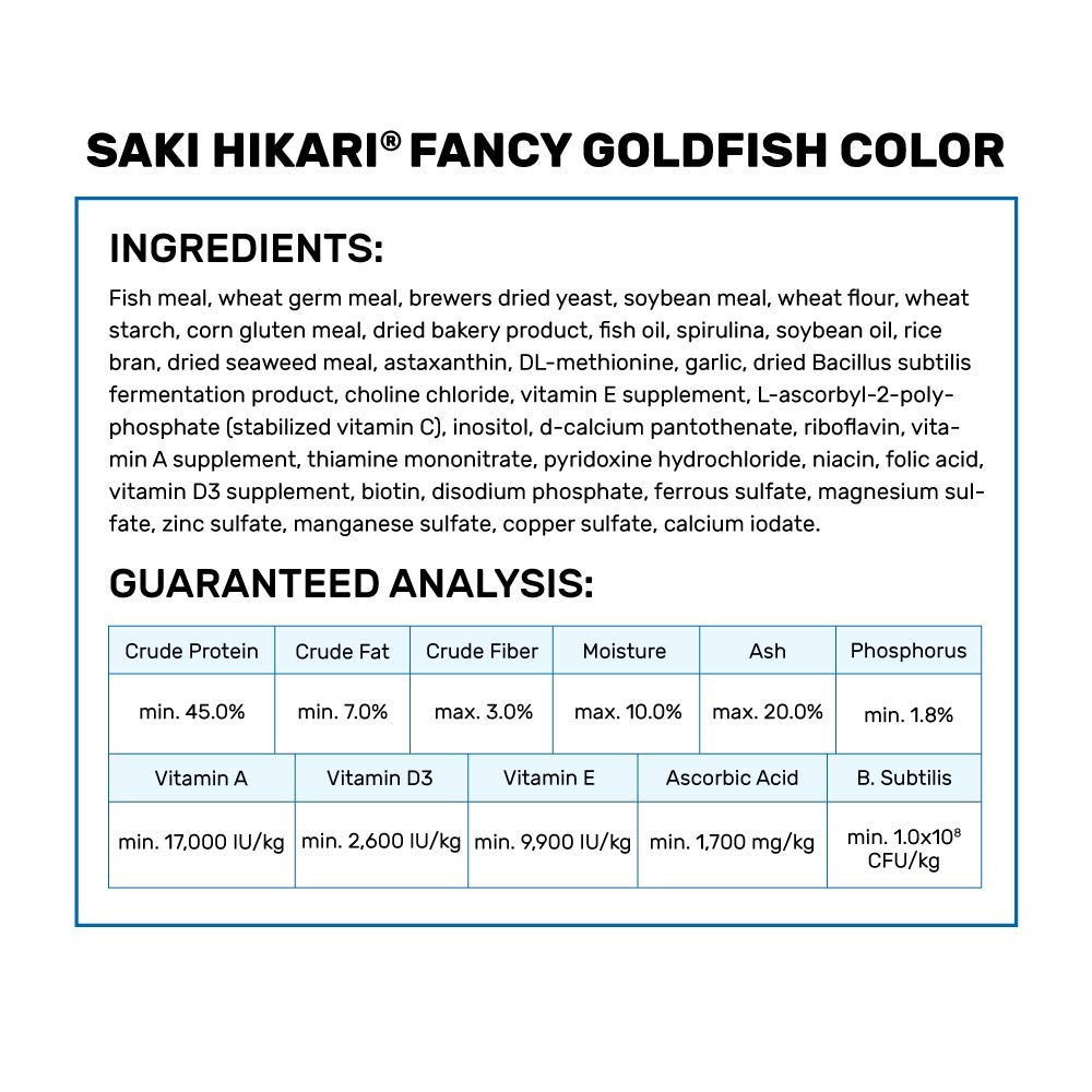Hikari Saki con astaxantina y spirulina, realza colores intensos.