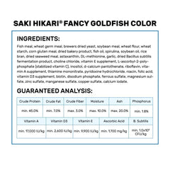Hikari Saki con astaxantina y spirulina, realza colores intensos.