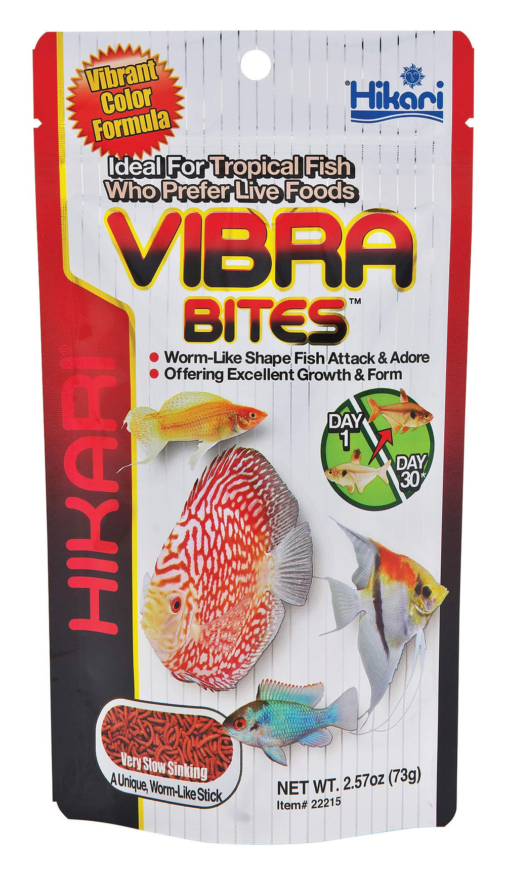 Hikari Vibra Bites: colores brillantes para realzar la apariencia de los peces.