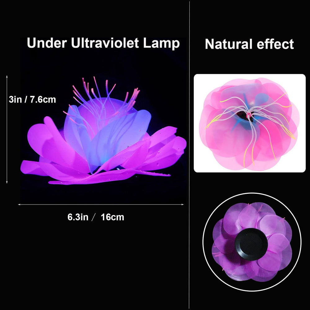 HIKTIQIW anémona verde fluorescente para ambiente marino nocturno