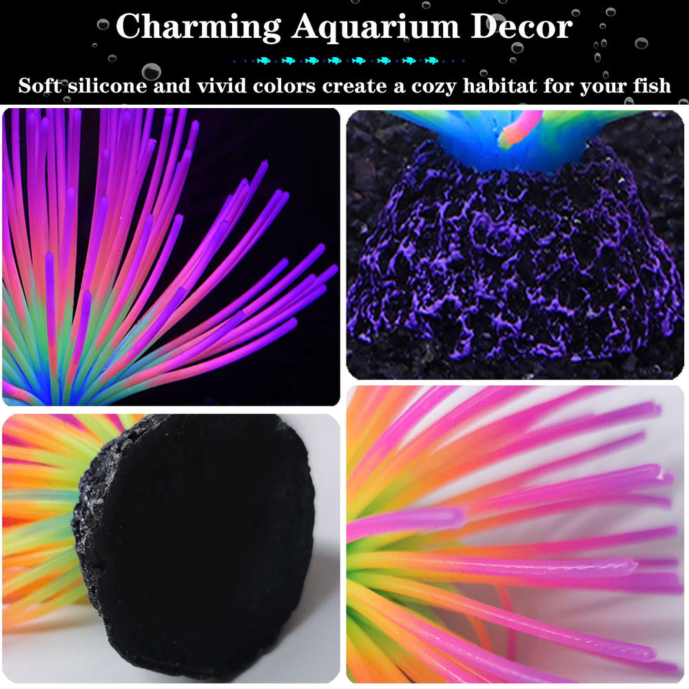 HIKTQIW brillo fluorescente rosado en acuario