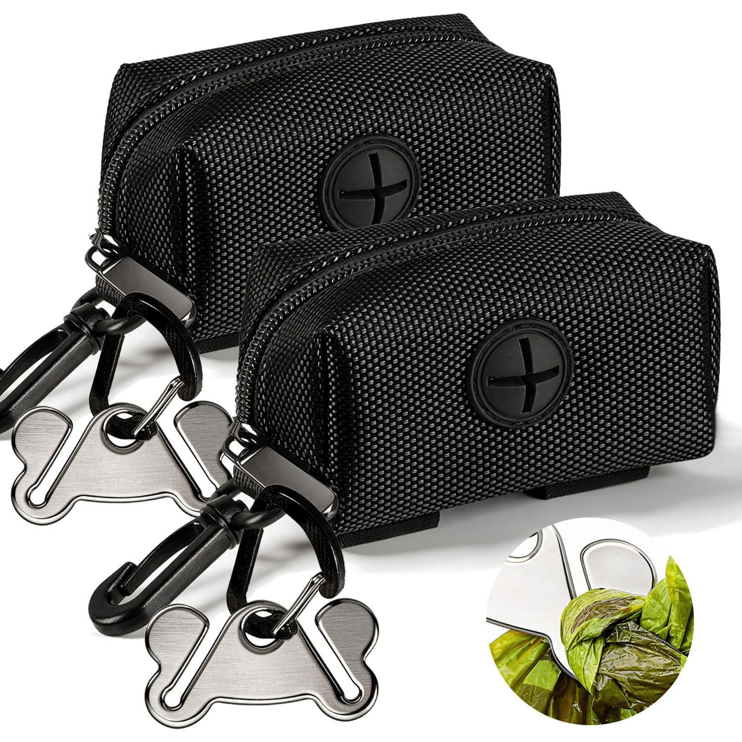 Hilihali distributeur sacs crottes chien, pratique et facile à accrocher à la laisse.