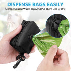 Hilihali distributeur sacs déjections chien noir, accès rapide sur le trottoir.