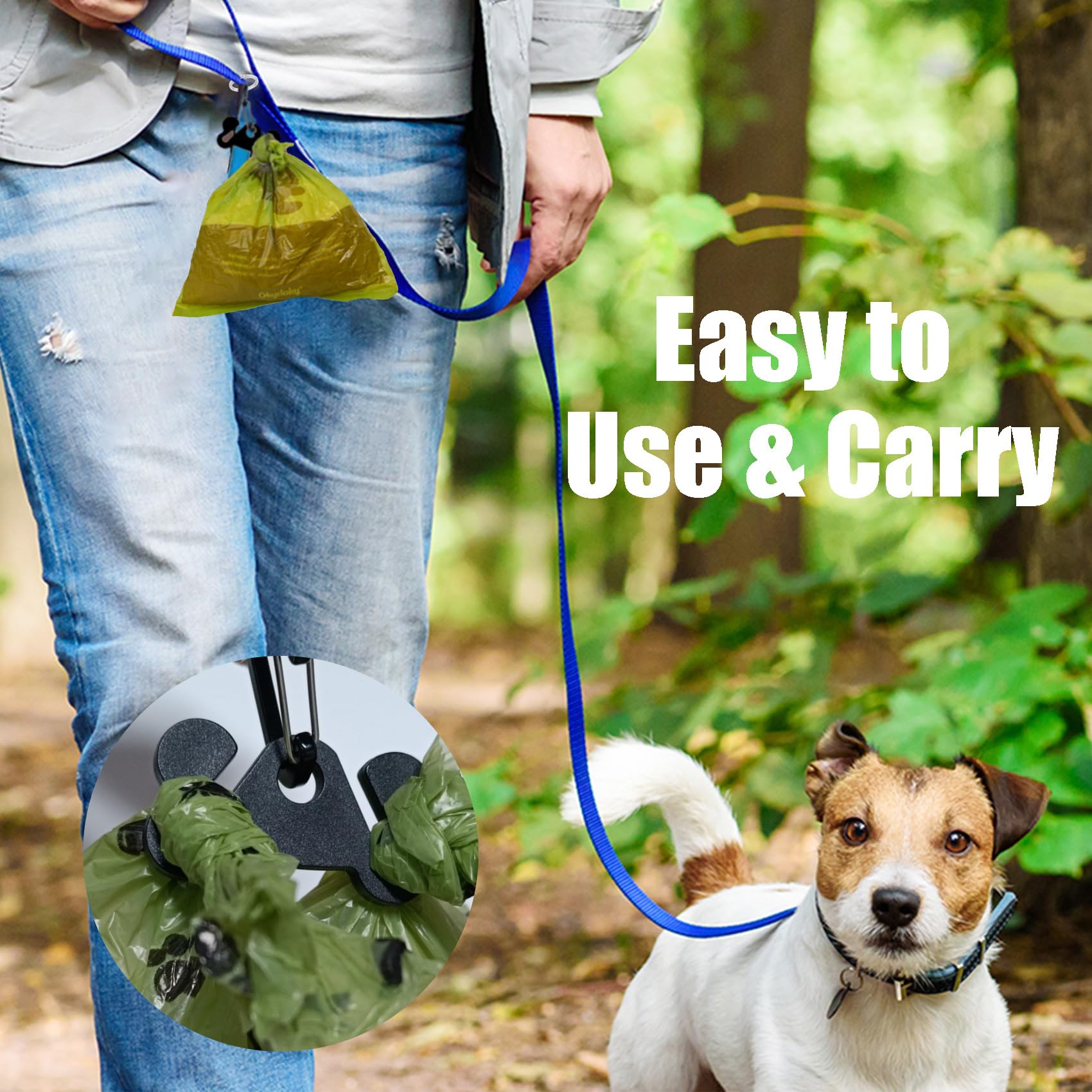 Hilihali porta bolsas con doble compartimento para caminatas cómodas.