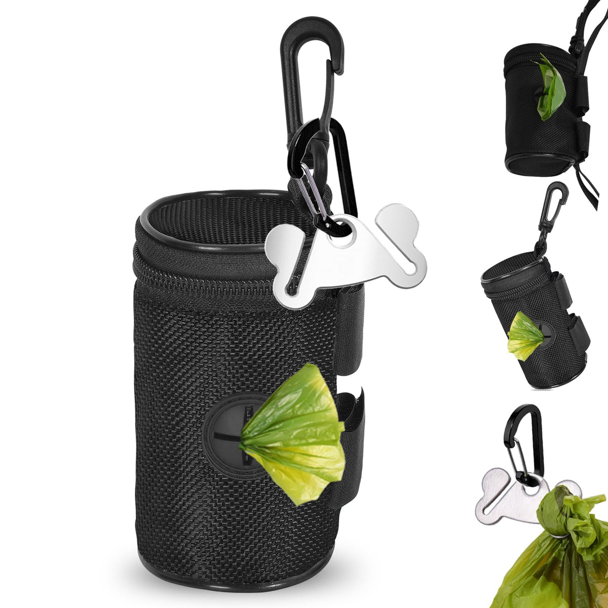 Hilihali portabolsas de excrementos en la correa, ideal para paseos sin manos.