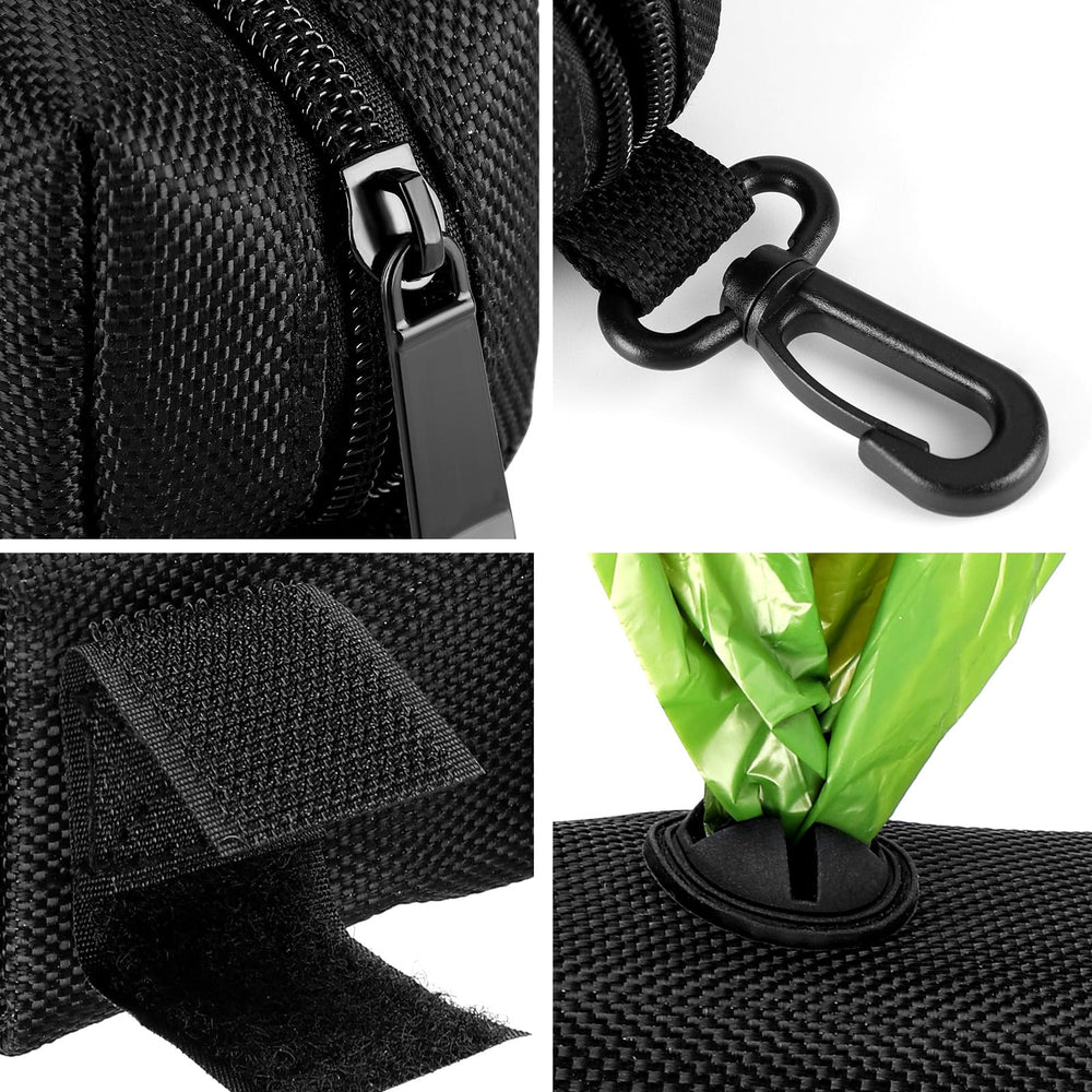 Portador de bolsas Hilihali en acero inoxidable, opción duradera para paseos.