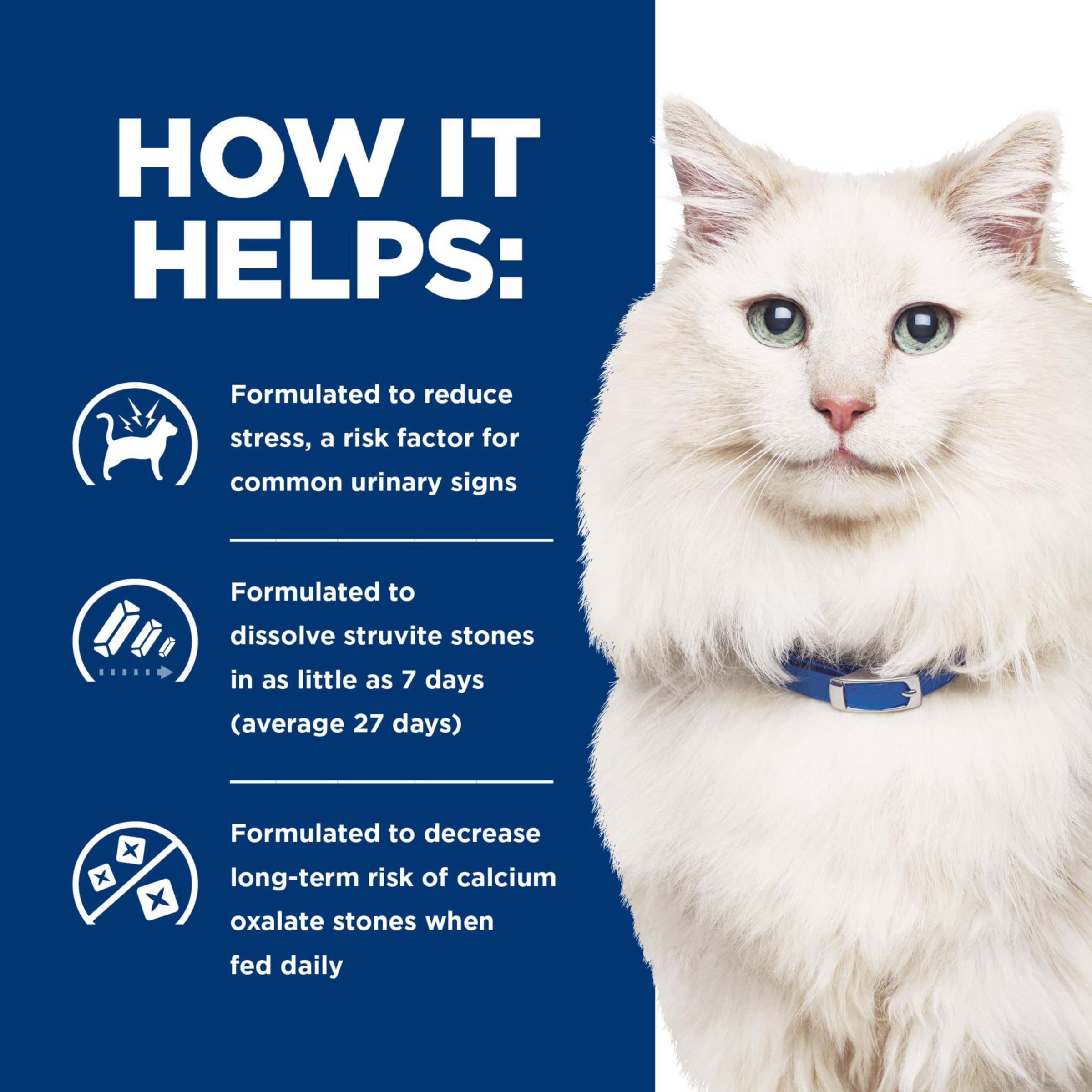 Hill's c/d Multicare Stress citrato de potasio y antioxidantes, nutrición balanceada para gatos.