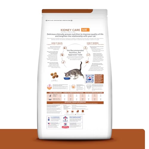 Hill's k/d Kidney Care con Pollo para Gatos, bolsa cerrada, ayuda a mantener un entorno urinario saludable.