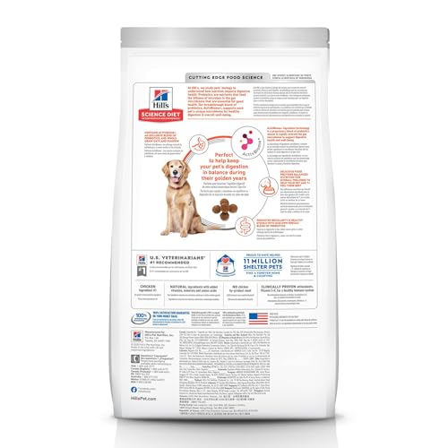 Hill's Science Diet con pollo y avena integral en croquetas para perros mayores