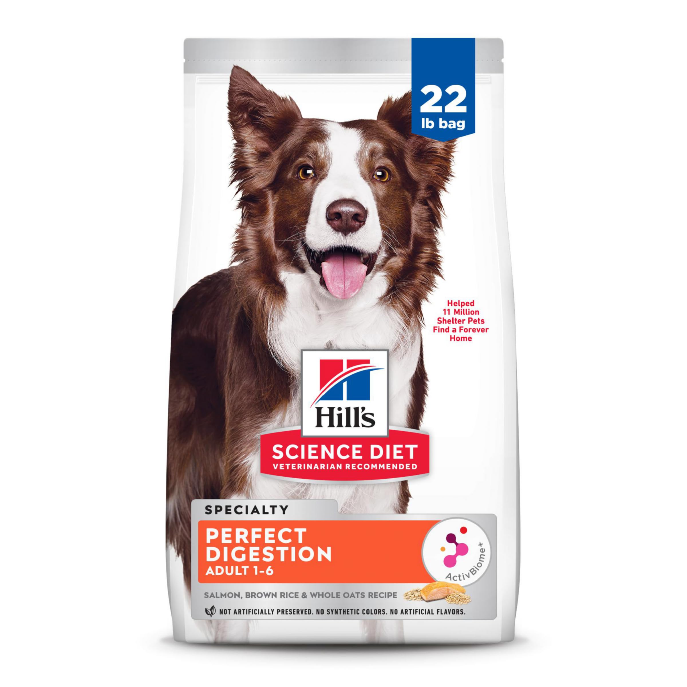 Hill's Science Diet Adulto 1-6: comida seca con salmón y avena para digestión suave.