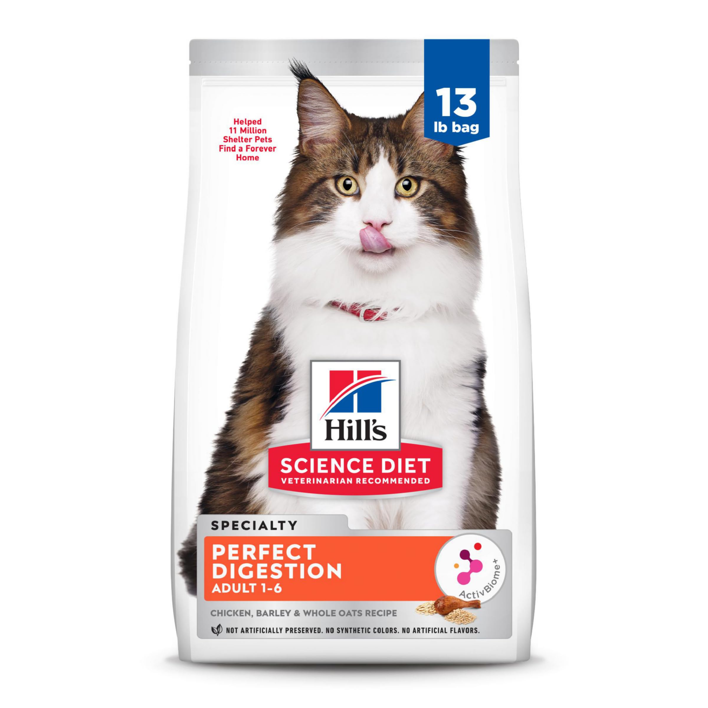 Hill's Science Diet Perfect Digestion: bolsa de 13 lb con pollo para digestión suave.