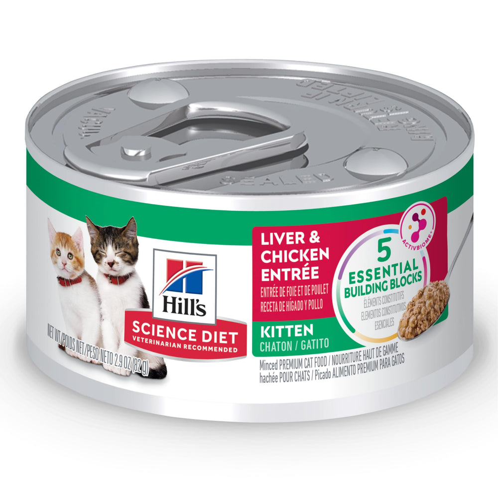 Hill's Science Diet Gatito: lata Higado y Pollo, apoyo al desarrollo saludable