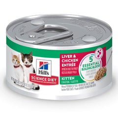 Hill's Science Diet Gatito: lata Higado y Pollo, apoyo al desarrollo saludable