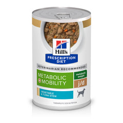 Hill's Metabólica y Movilidad, lata con estofado de verduras y atún para perros