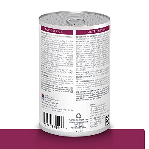 Hill's Prescription Diet i/d, lata de alimento húmedo, sabor agradable para perros con molestias digestivas.