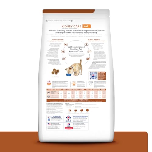Hill's Prescription Diet k/d alimento seco para perro dieta renal cordero