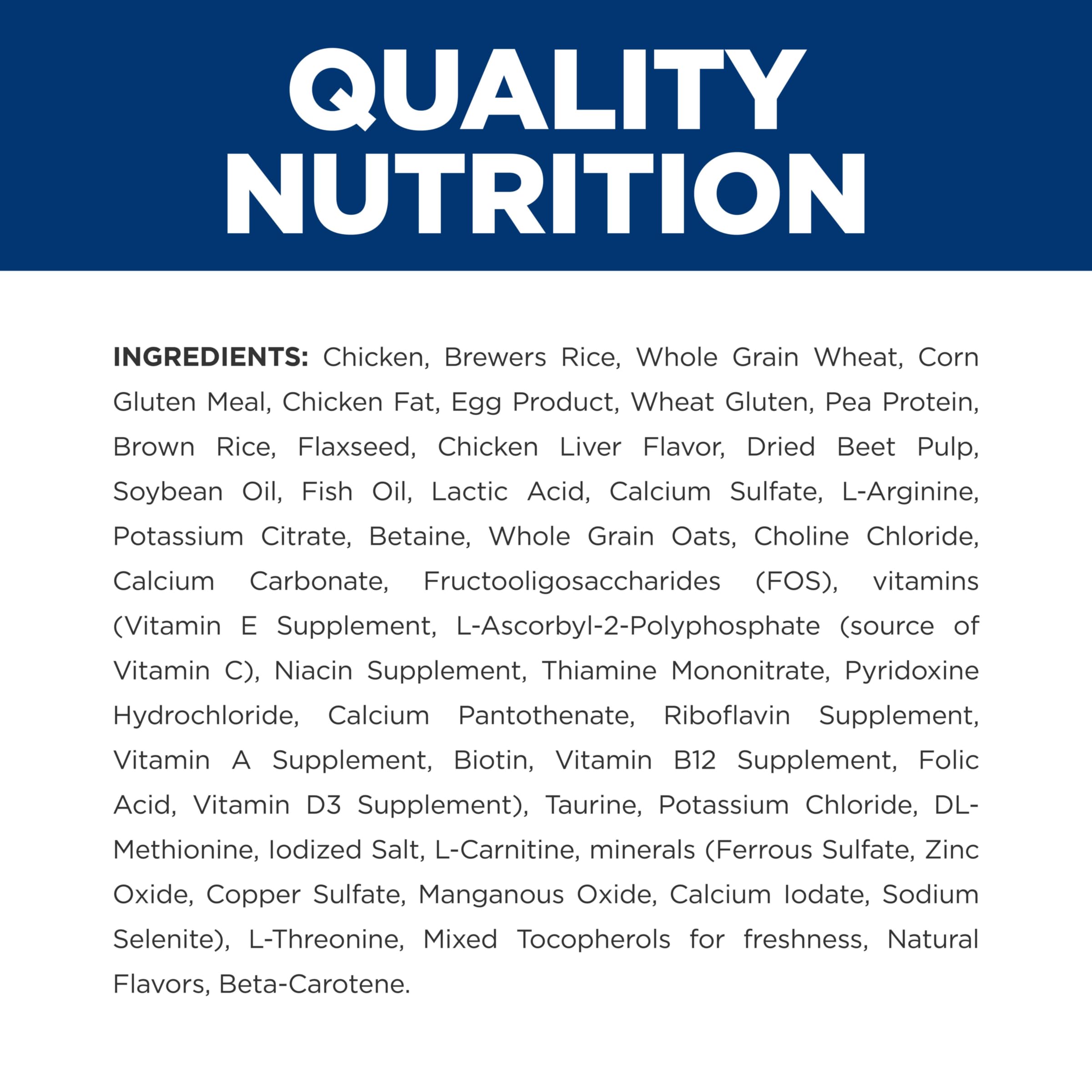 Close-up de croquetas Hill's k/d con omega-3 para gatos