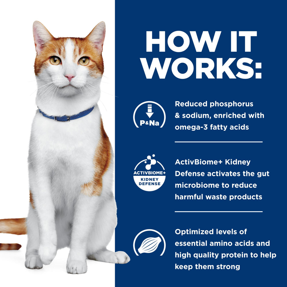 Hill's k/d para gatos con enfermedad renal: formato en lata cómodo.