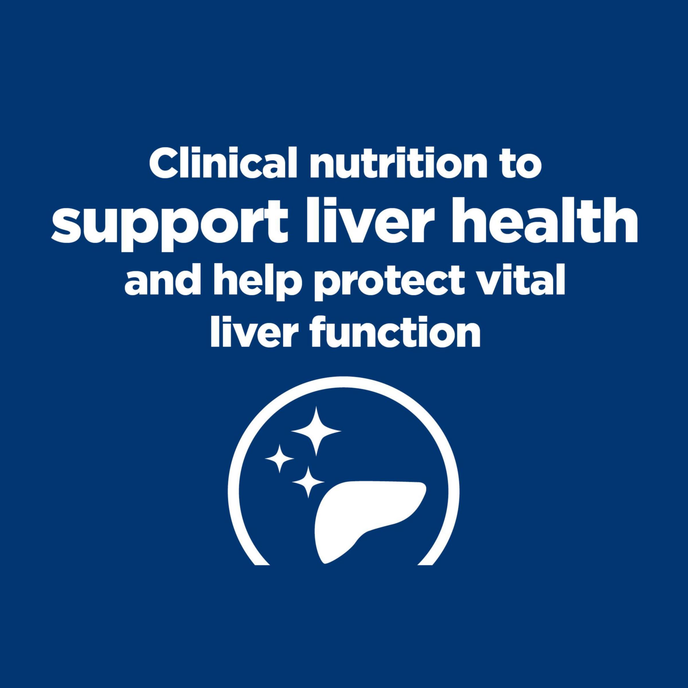 Hill's Prescription Diet l/d, porción recomendada en lata para servir