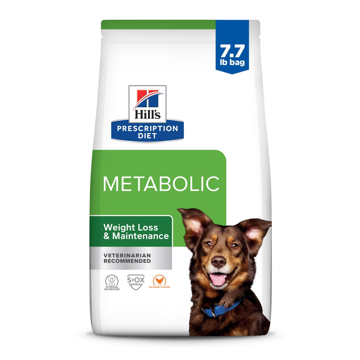 Hill's Metabolic, bolsa de 7.7 lb de pollo, ayuda a gestionar el peso de forma gradual.