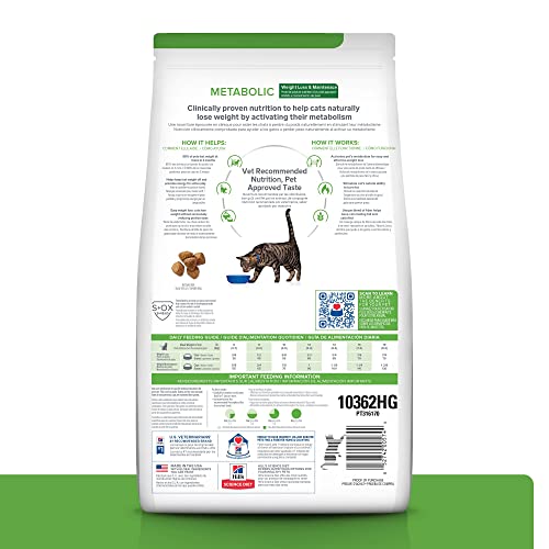 Hill's Prescription Diet Metabolic, sabor pollo, atractivo para el paladar del gato