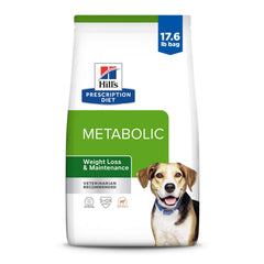 Hill's Metabolic para perros, bolsa de 8 kg, ideal para control de peso.