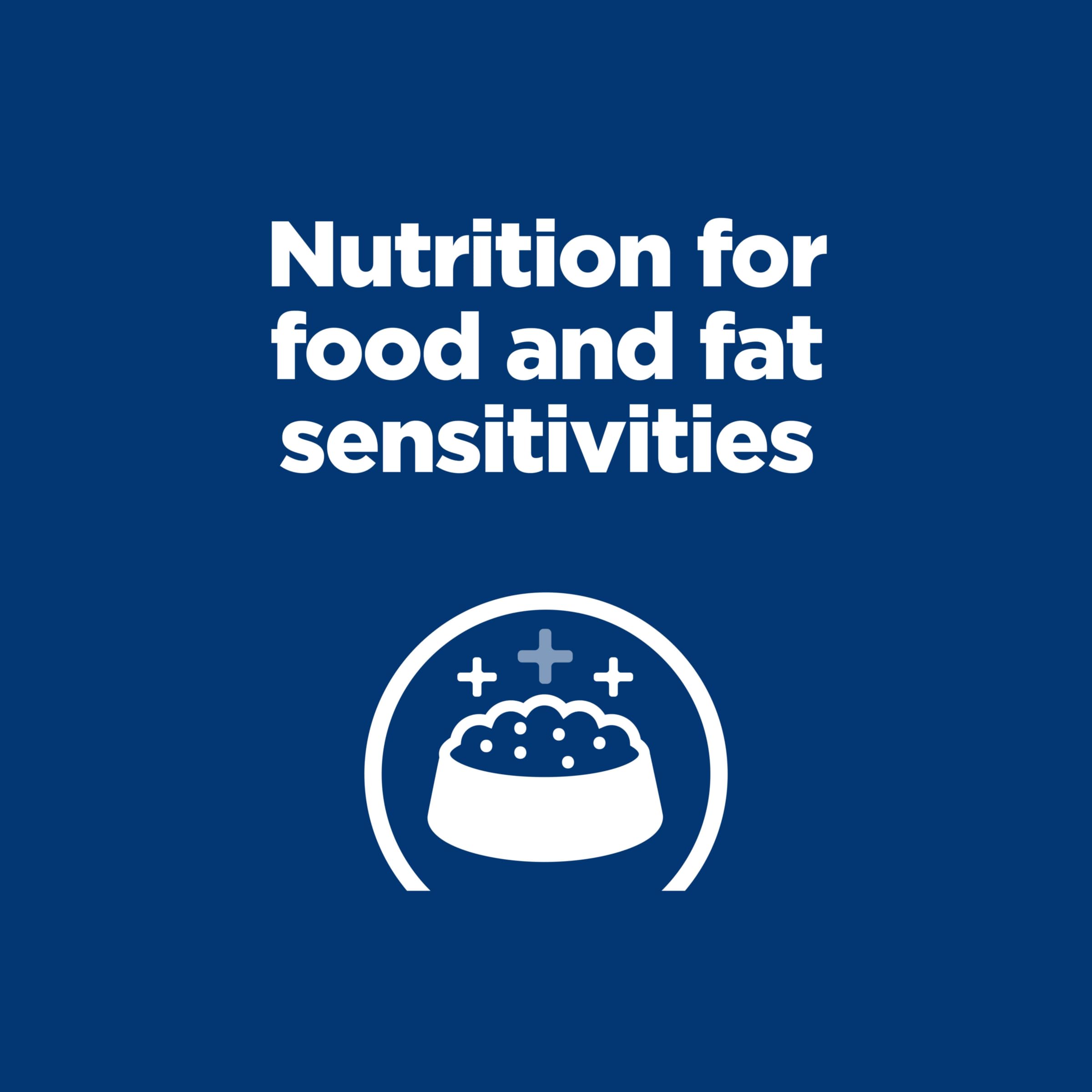 Etiqueta de Hill's z/d con información nutricional