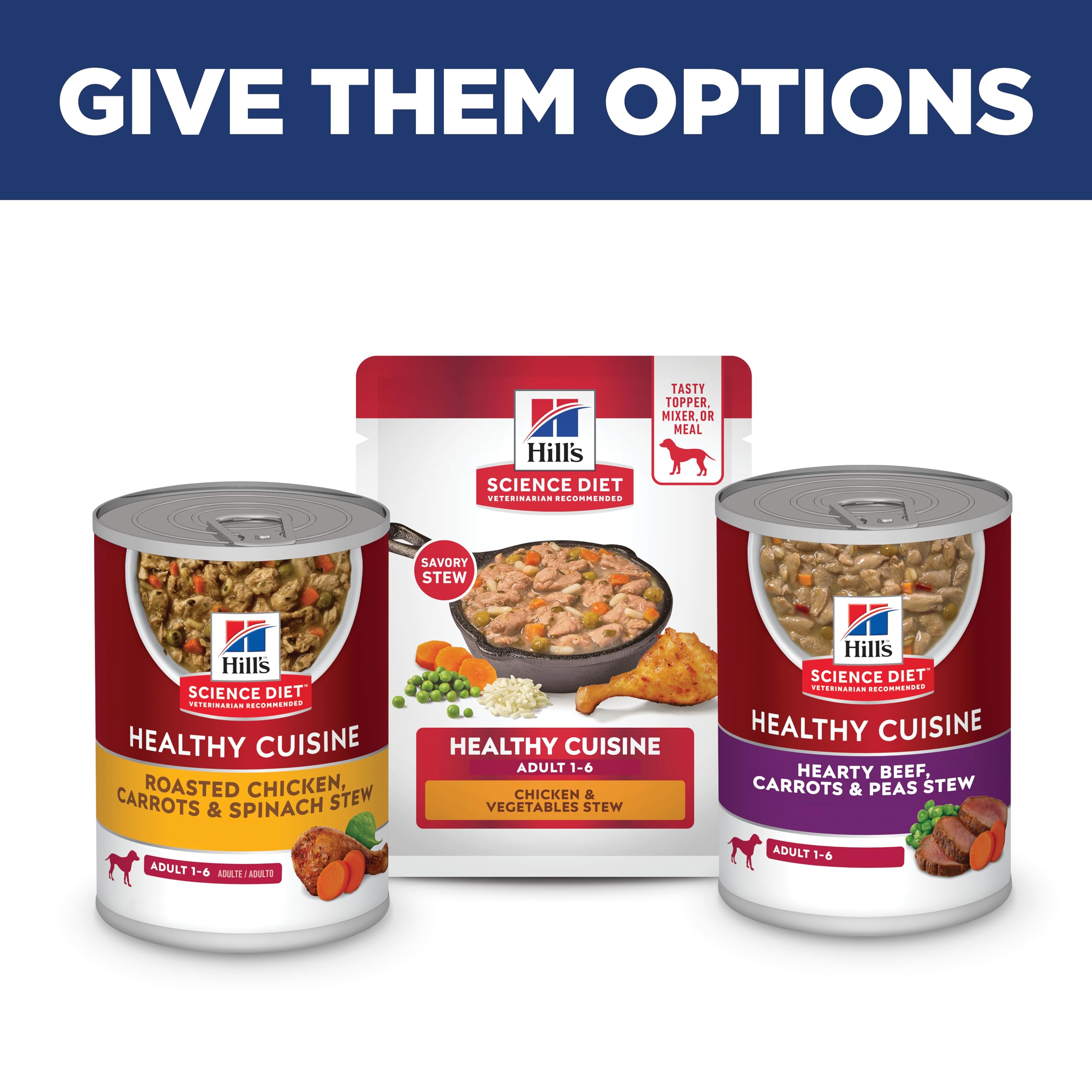 Hill's Science Diet sabor real de pollo con vegetales.